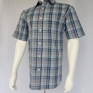 Men's Teal Navy Plaid Shirt 12
