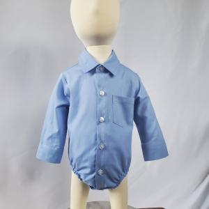 Baby Blue Chevron Weave Onesie Shirt 7