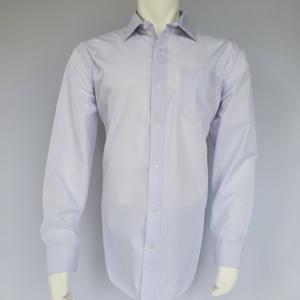 Men's Light Blue and White Striped Dress Shirt 24