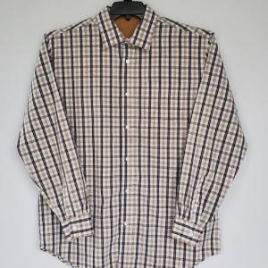 Boy's Yellow and Navy Plaid Casual Shirt 13