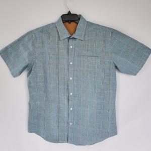 Boy's Blue Brown Plaid Casual Shirt 4
